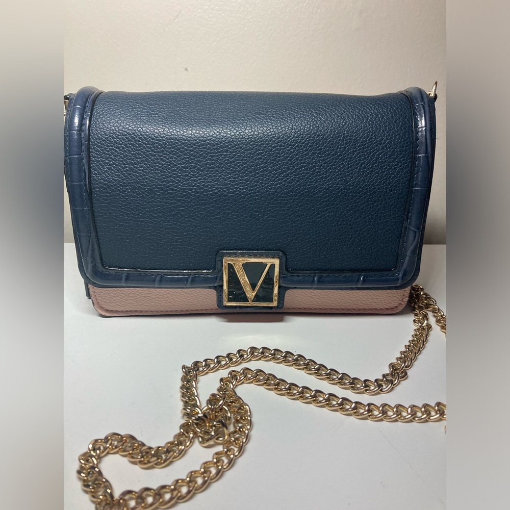 The Victoria Secret Navy Pink Small Shoulder Bag
